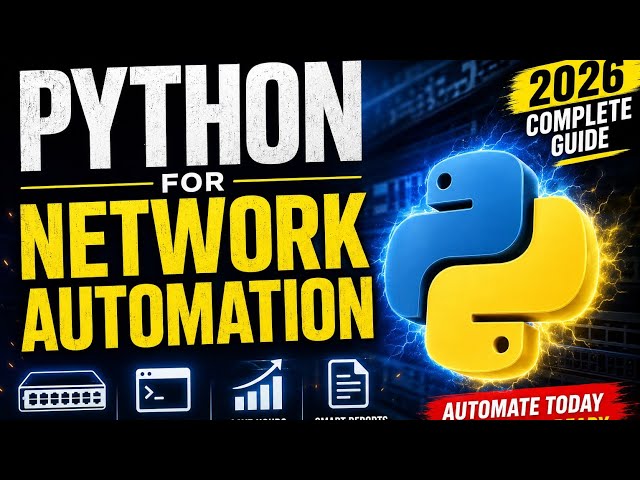 Python for Networking Automation | Learn Python for Network Engineers | Netmiko, Paramiko & NAPALM