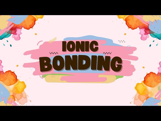 How To Write Ionic Bonds Formulas step by step tutorial 