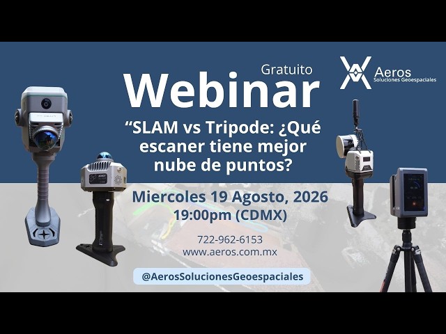 Webinar "SLAM vs Tripode: ¿Qué escaner tiene mejor nube de puntos?