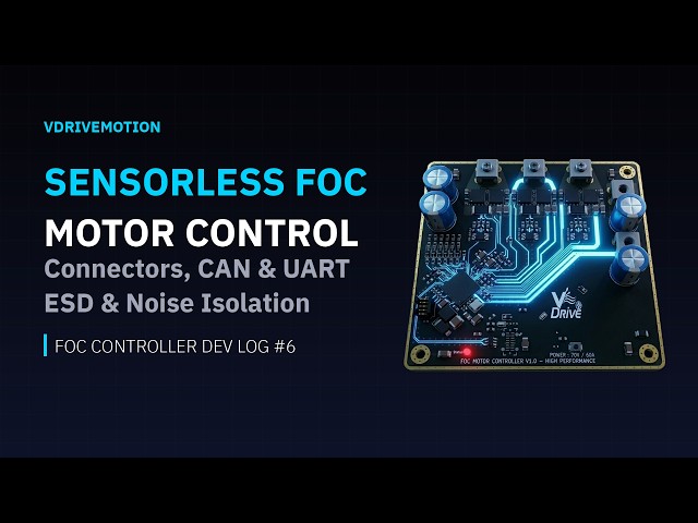 Designing a 70V 60A Sensorless FOC Motor Controller! | KiCad Dev Log #6