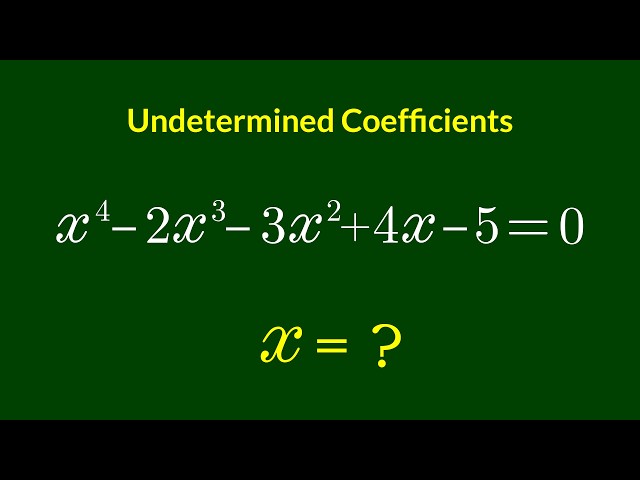 A Nice Algebra Problem | Math Olympiad  x = ?