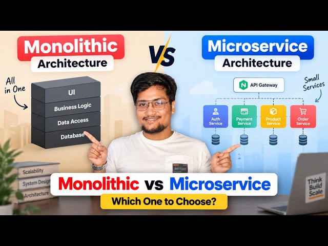 Monolithic vs Microservices Architecture Explained | System Design