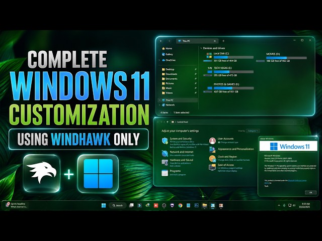 Complete Windows 11 Customization Using Windhawk Only | Step-by-Step Guide 2025