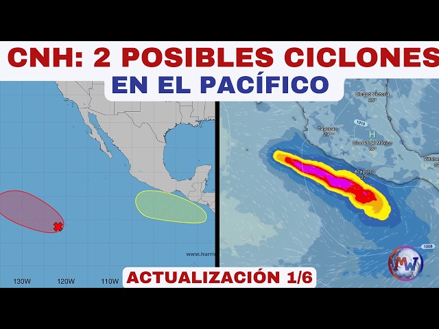 CNH: 2 Posibles Ciclones Tropicales para esta Semana