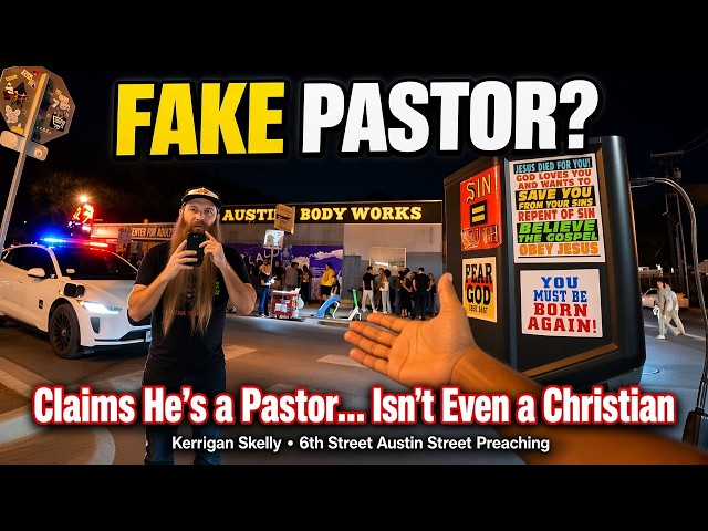 Sodomite CONFRONTS Street Preacher in Austin! | Kerrigan Skelly Preaching on 6th St.