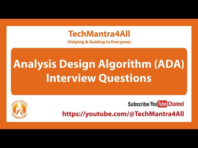 Analysis Design Algorithm (ADA) Interview Questions - Set 04
