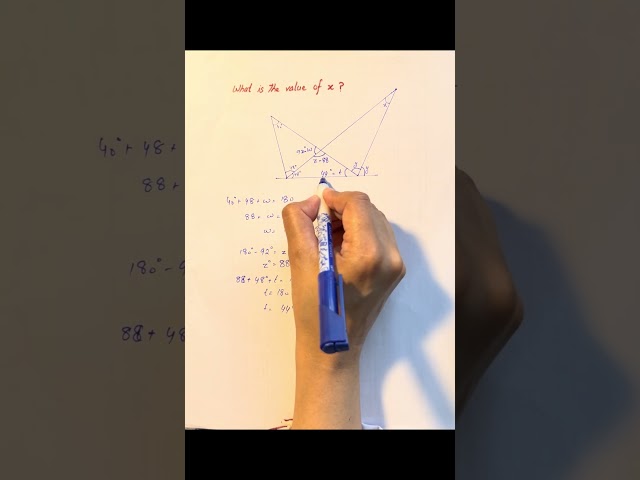 The Angle Codebreaker….📐📐📐#anglegrinder #mathisfun #mathproblems #geometry #triangle #anglefinder
