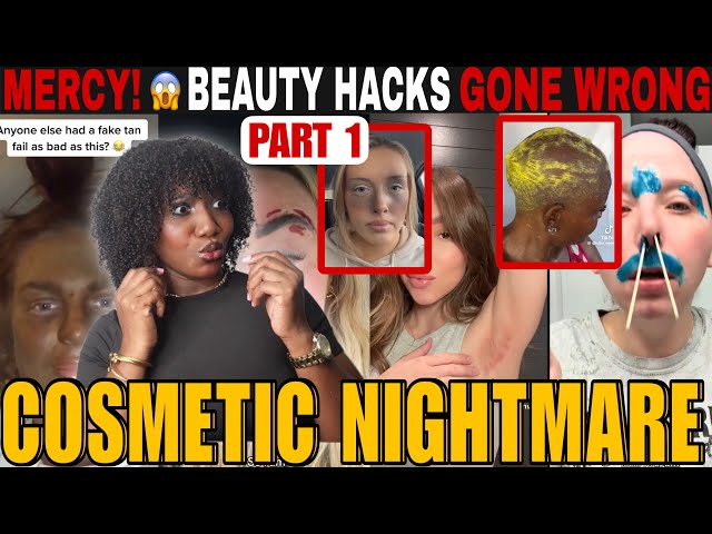 BEAUTY HACKS GONE WRONG! DIY Beauty Fails & Cosmetic Trauma + Mistake | TikTok Compilation REACTION 