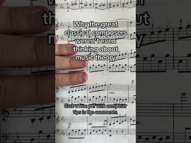 Why the great composers weren’t even thinking about music theory #musictheory #composers #composer