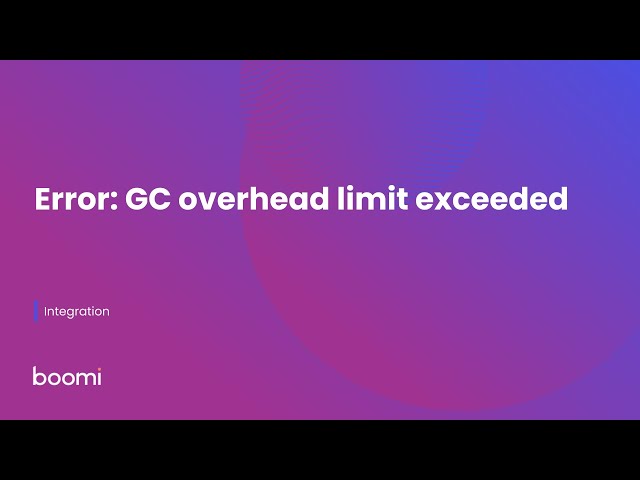 Error: GC overhead limit exceeded