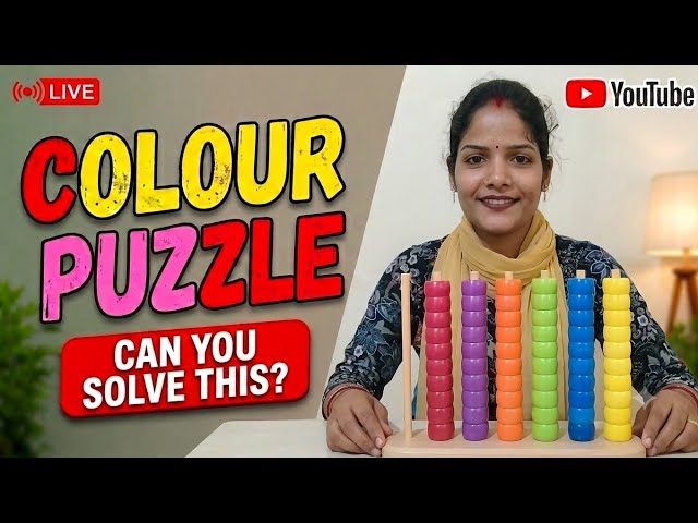 Live 59=ASMR🧩 Can You Solve This Color Puzzle? 🤔 #ColorPuzzle#PuzzleChallenge #BrainGame#livestream