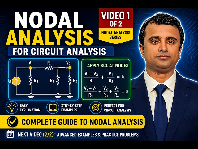Nodal Analysis Made Easy | Step-by-Step Circuit Analysis Tutorial | Part 1