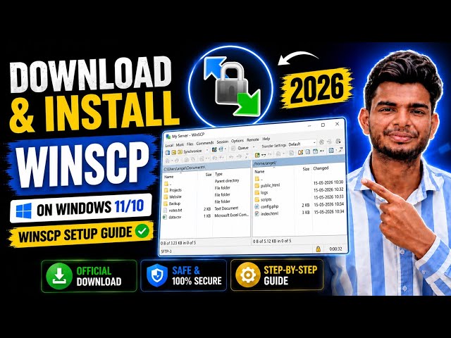 How to Download & Install WinSCP on Windows 11/10 (2026) | WinSCP Setup Guide