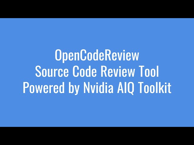 OpenCodeReview - Agentic AI Based Code Review Tool (Full Demo)