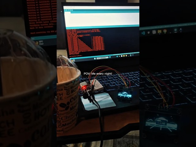 Everyone: “You should sleep early.” 😭Me at 2 AM: “Just one last test…” 🤡🔧💻#shorts#fyp#explore#iot