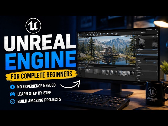Unreal Engine 5.8 Basics for Beginners | Installation, Interface & Navigation