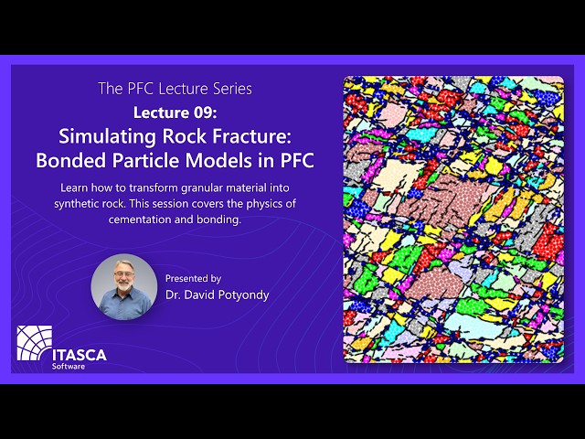 PFC Lecture 9: Simulating Rock Fracture - Bonded Particle Models in PFC