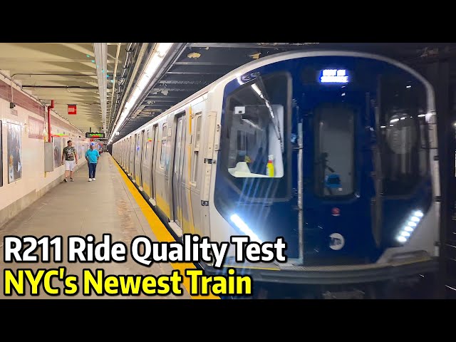 ⁴ᴷ⁶⁰ New R211 Subway Cars Performing Ride Quality Testing on the C Line