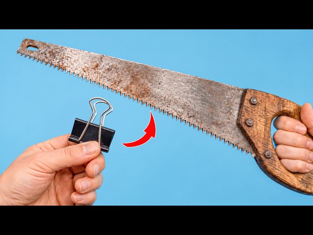 Sharpen Any Saw Blade to Razor Sharpness in Minutes! An Old School Carpenter Taught Me His Secret
