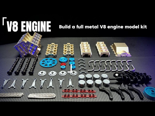 I Built a Working V8 Engine Model (500+ Parts!)