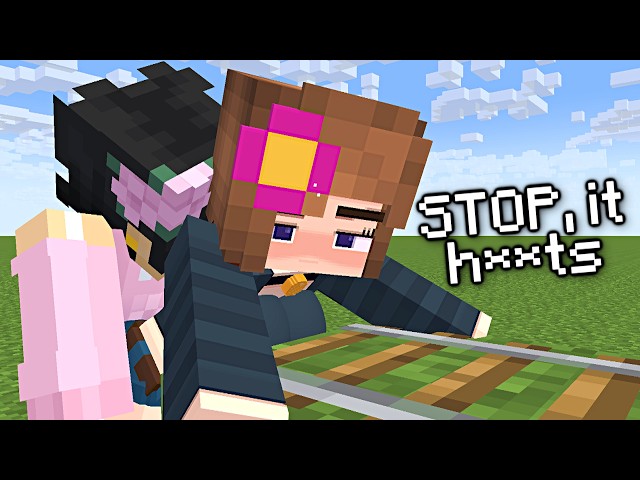 Minecraft But Femboy Rails Me
