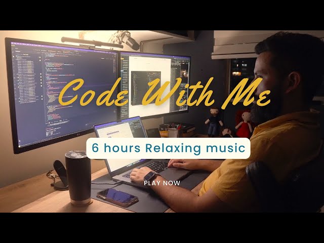 Code And Study With Me - 6 HOURS - Quiet / Lofi music - 45/15 Pomodoro 🍅- 4K