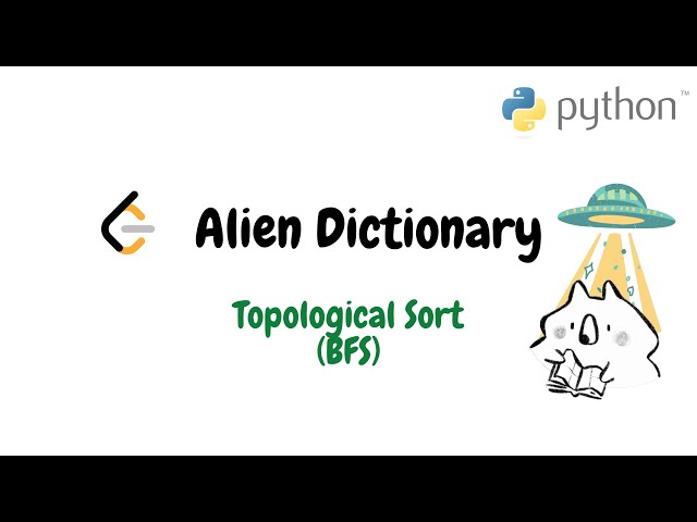 Alien Dictionary | Python Solution Topological Sort