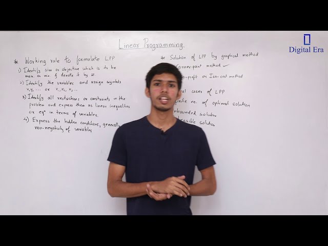 Linear Programming Class - 12 | Maths 1 | Digital Era