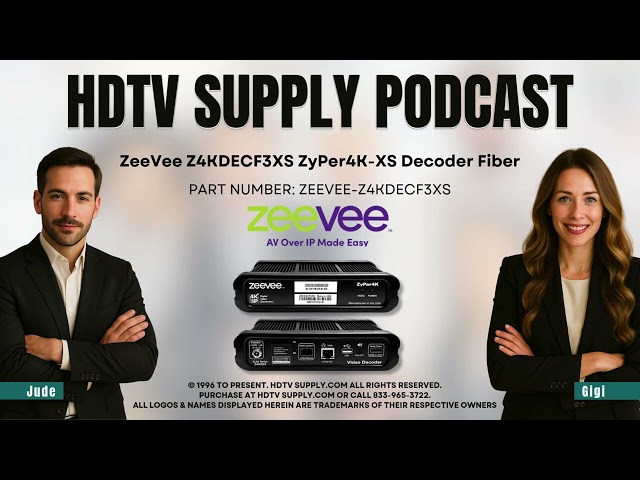 ZeeVee Z4KDECF3XS ZyPer4K-XS Decoder Fiber