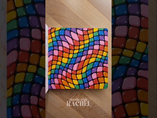 Let's color the rainbow 🌈 ✨️  #relaxanddraw #doodle #tutorial