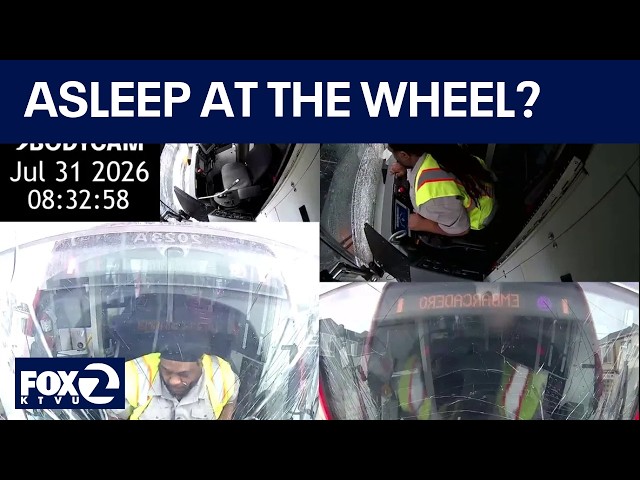 Video appears to show SF Muni operator nodding off before crash | KTVU