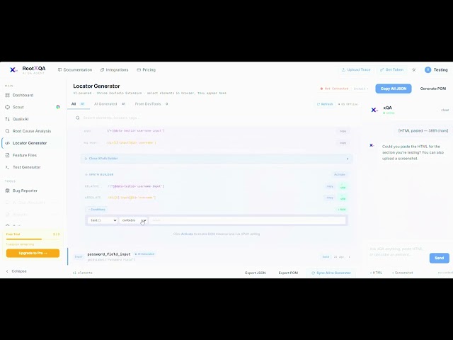 AI-Agent  Automation Locator Identifier | Instantly Generate Playwright, Cypress & Selenium Locators