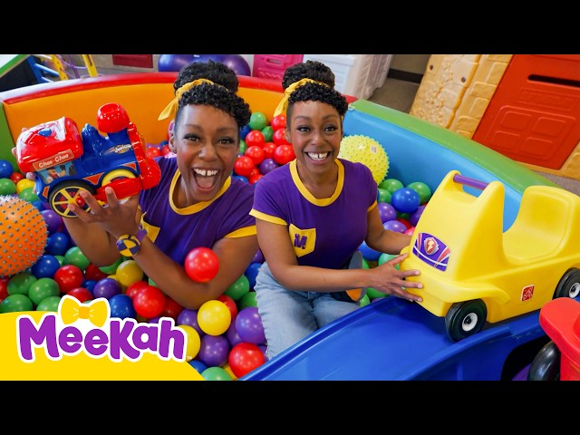 Meekah’s Train Track Search | Playground & Vehicles | Educational Videos for Kids