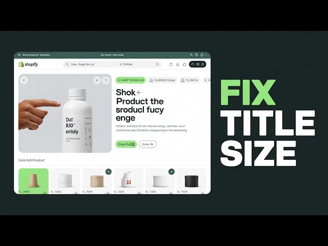 Want Bigger Product Titles? Here's How in Shopify