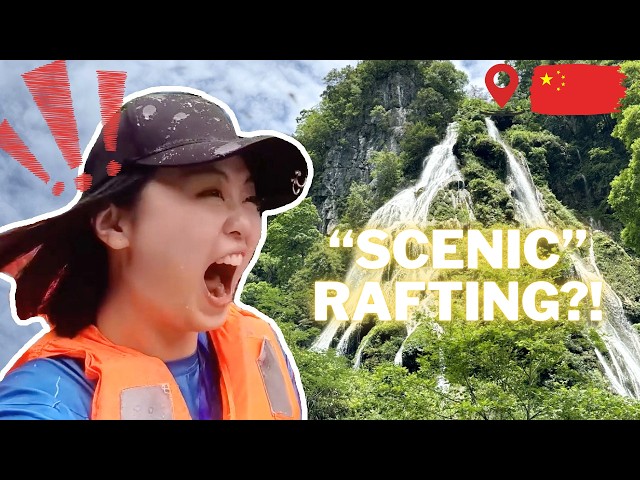 RIVER RAFTING in China's #1 Scenic Route! 🛶 (they said this was CHILL?! 🤡)