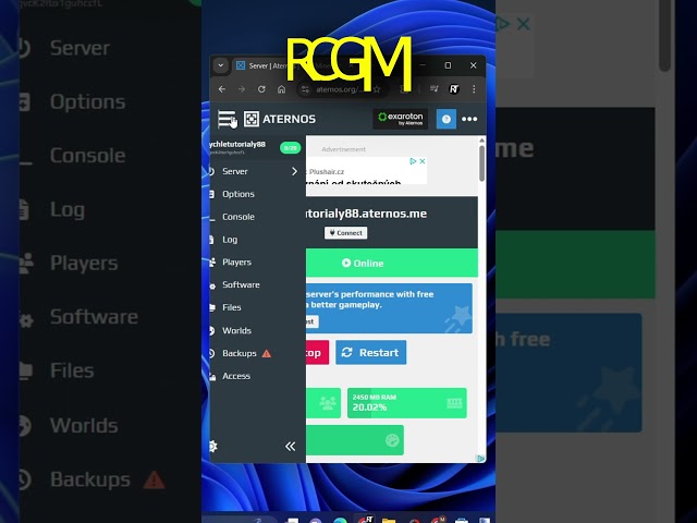 Turn On Cheats In Aternos Server #aternos