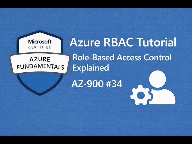 Azure RBAC Tutorial | Role-Based Access Control Explained | AZ-900 #34