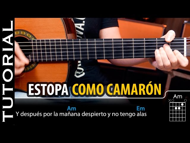 Cómo tocar Como Camarón de ESTOPA en guitarra acordes  | Guitarraviva