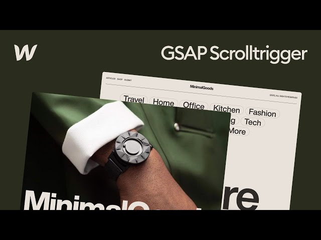 GSAP Scrolltrigger for Advanced Scroll Interactions in Webflow