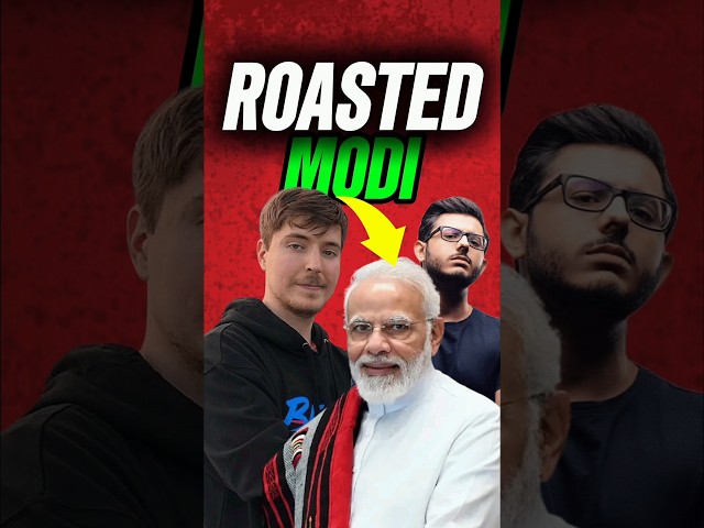 Mrbeast and Carryminati Roasted Narendra Modi 😂😱 #mrbeast #modi #carryminati #shorts