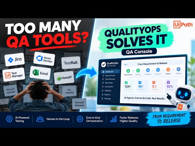How AI Agents Can Simplify End-to-End QA | UiPath | Agentic AI | LLM