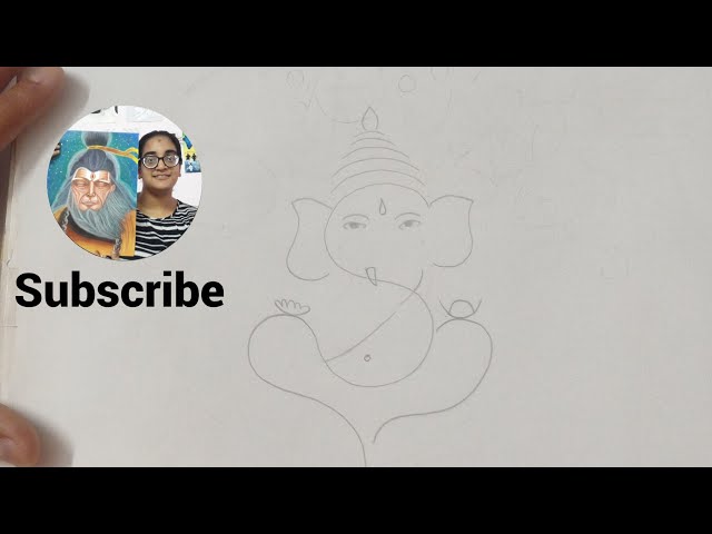 Easy Ganesh Ji Drawing Step by Step 🙏🎨 | Ganpati Bappa Pencil Sketch for Beginners