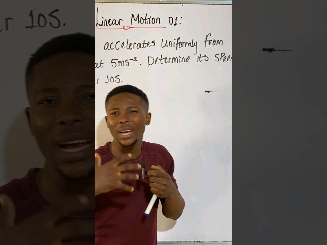 Linear Motion and Acceleration #excellentscholarsacademy #motion #physics