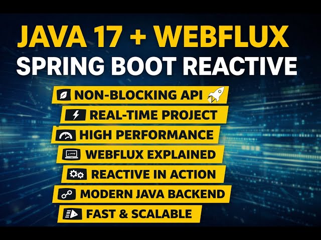 Build a Spring Boot Reactive Project Using JDK 17 | WebFlux Real-Time Example
