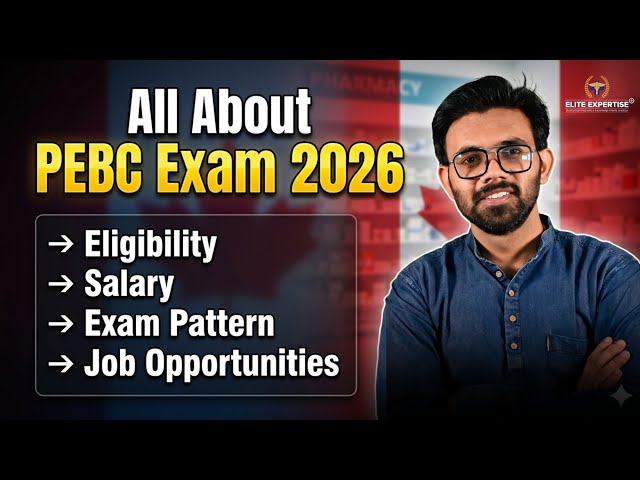 How to Become a Pharmacist in Canada 2026 |Evaluating Exam | PEBC Exam Preparation | Elite Expertise