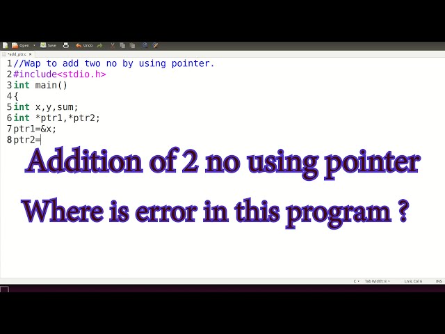 sum of two numbers in c using pointers | Pointer addition | What is pointer