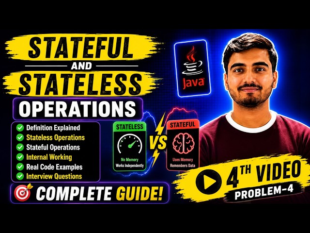 PROBLEM-4 Java Streams Stateful vs Stateless Operations | Complete Guide with Examples