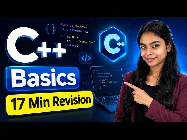 C++ Basics Revision in 17 Minutes! ⏱️ |#coding #cplusplus #programming #software engineer 