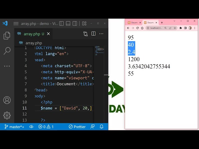 php array