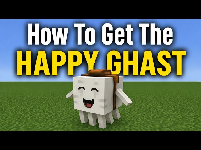How To Get The HAPPY GHAST In MINECRAFT